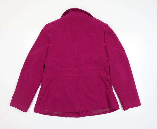 F&F Womens Purple Overcoat Coat Size 16