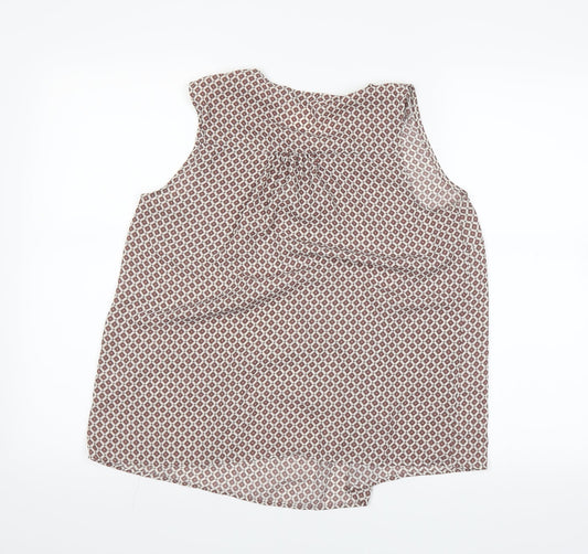 TU Womens Brown Basic T-Shirt Size 10