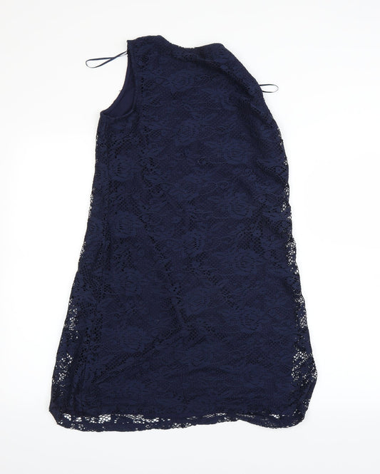 George Womens Blue A-Line Size 8