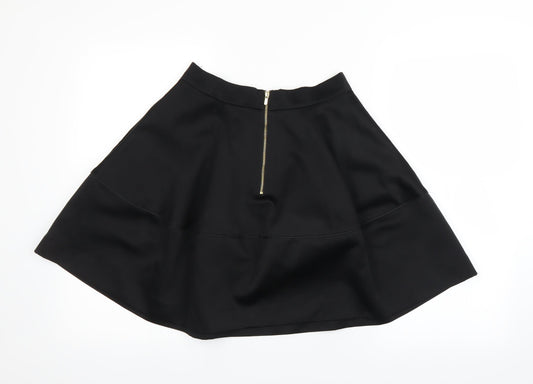 H&M Womens Black   A-Line Skirt Size 10