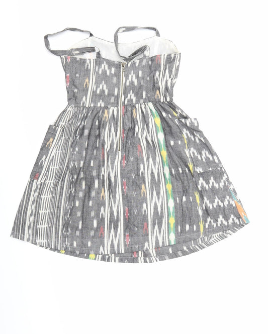 Back view of Atmosphere women’s multicoloured a-line, size UK 10