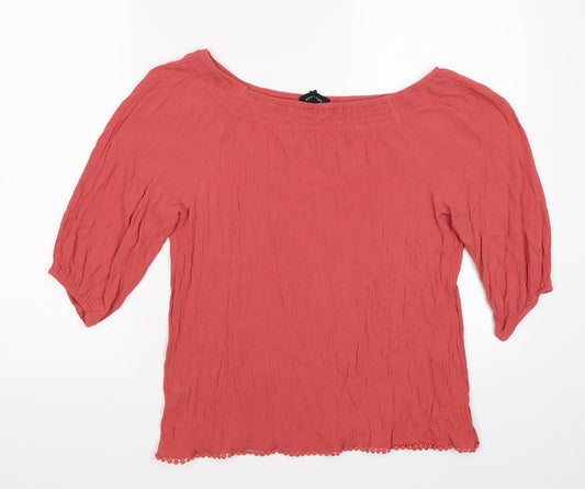 Womens UK Size 12 New Look Pink Tunic T-Shirt