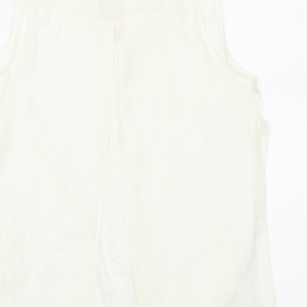 tu Womens Ivory Basic Blouse Size 12