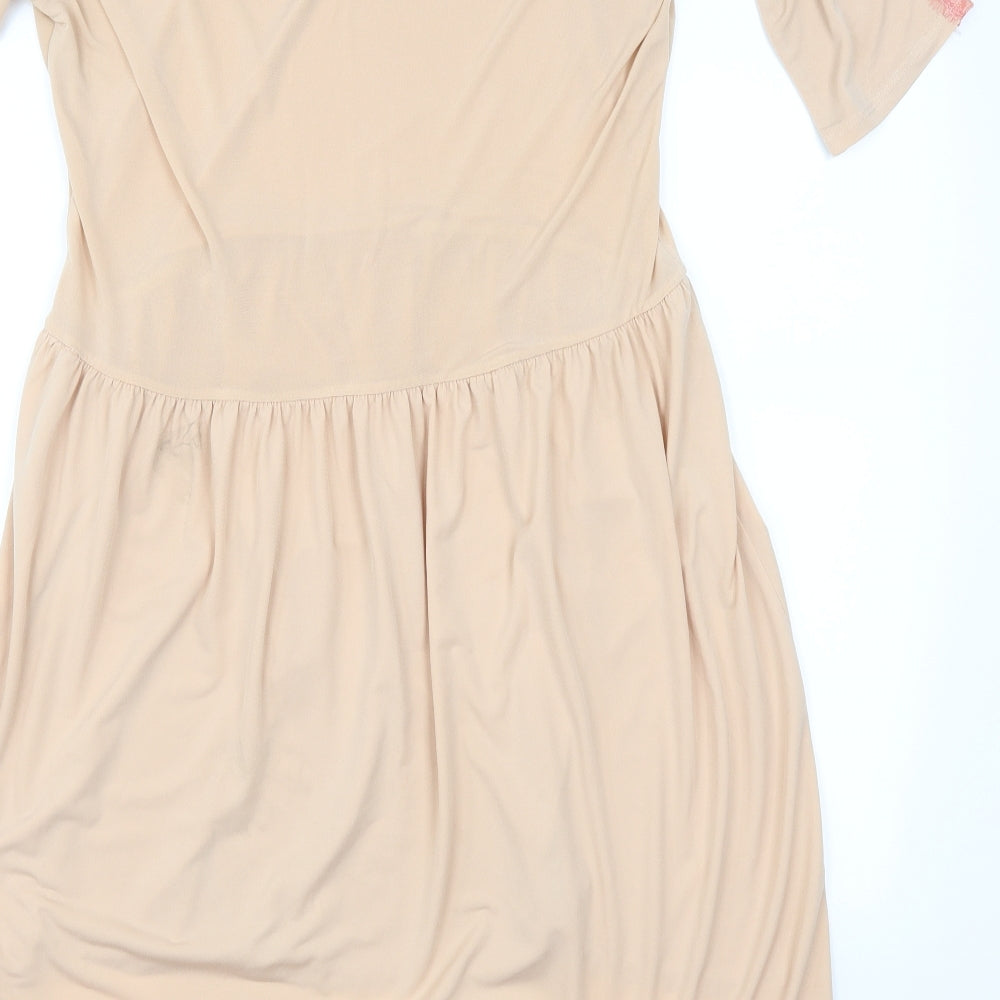 Be Beau Womens Pink Fit & Flare Size 14