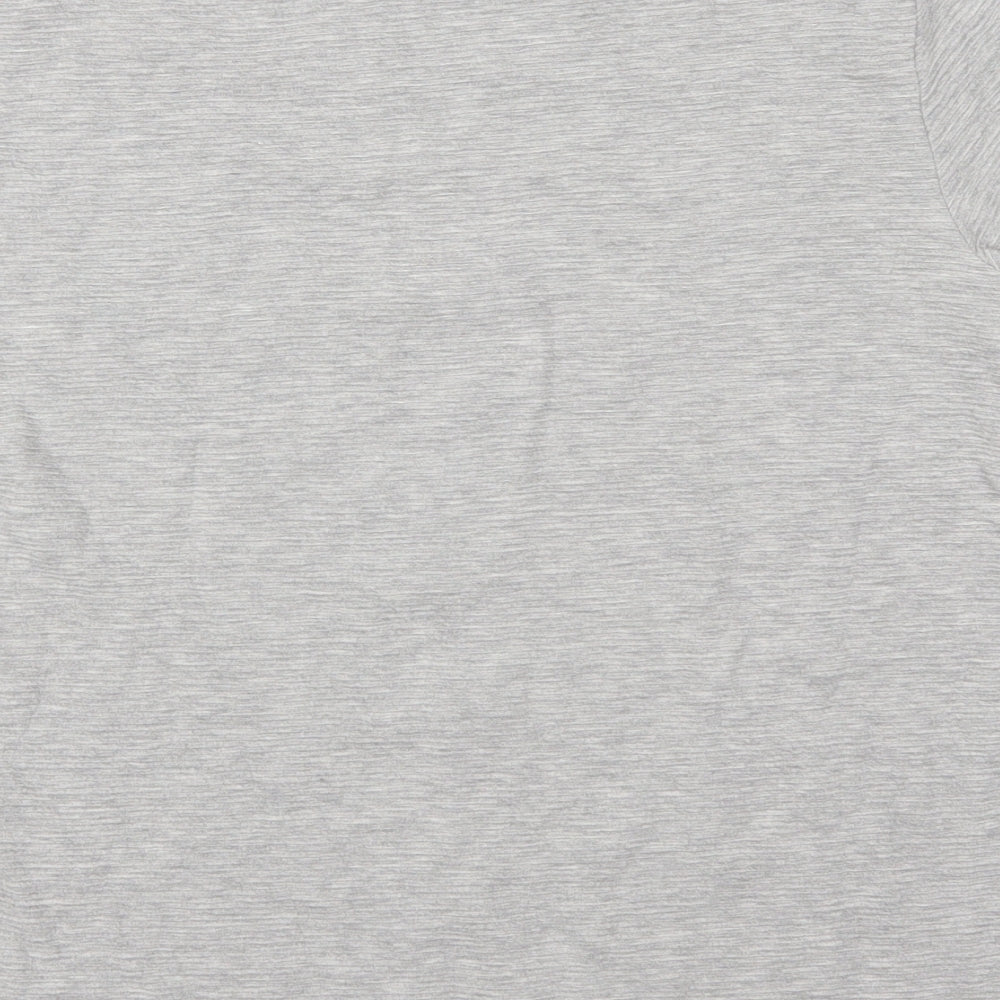 Womens UK Size M River Island Grey Basic T-Shirt