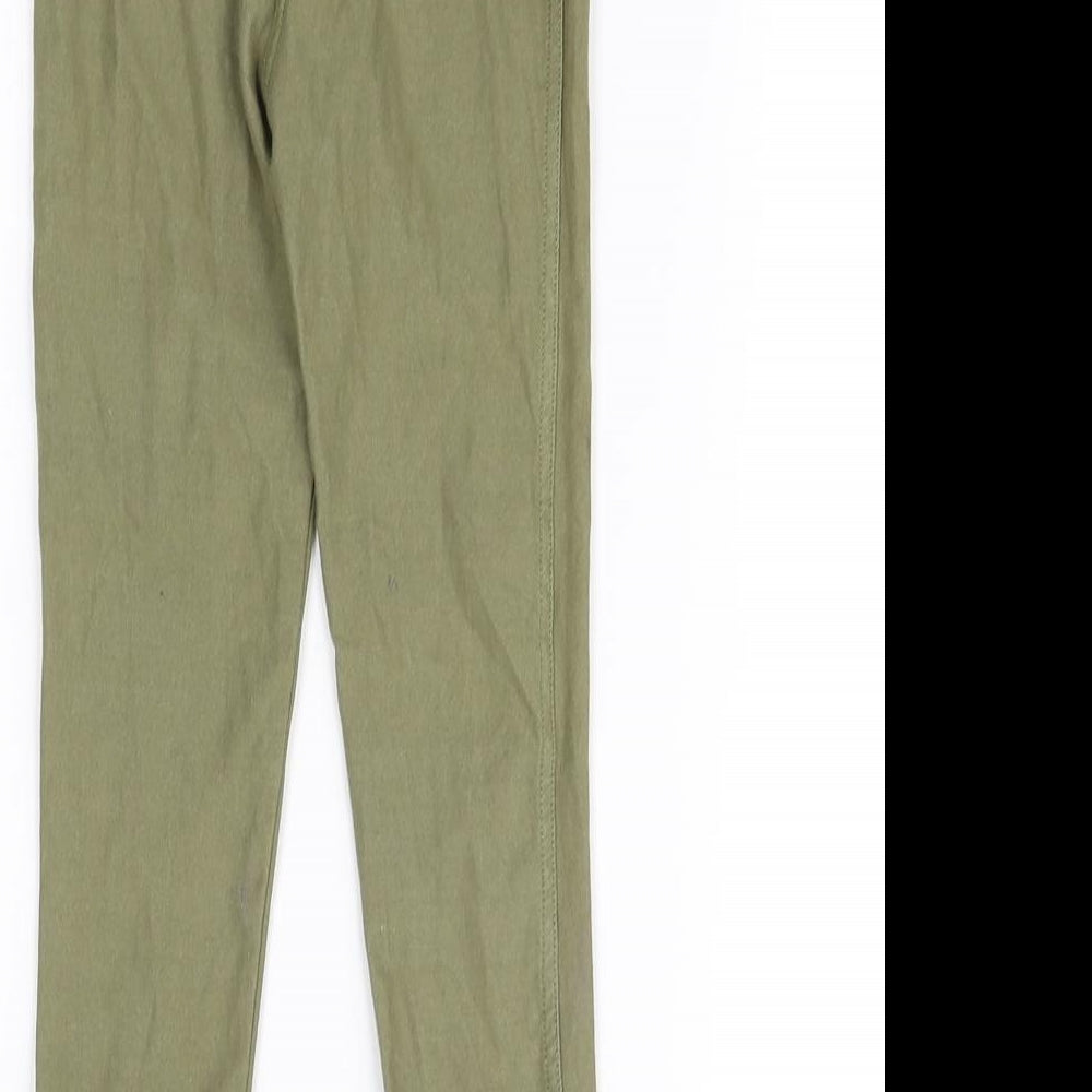Preworn Girls Green Jegging Trousers Size 4 Years