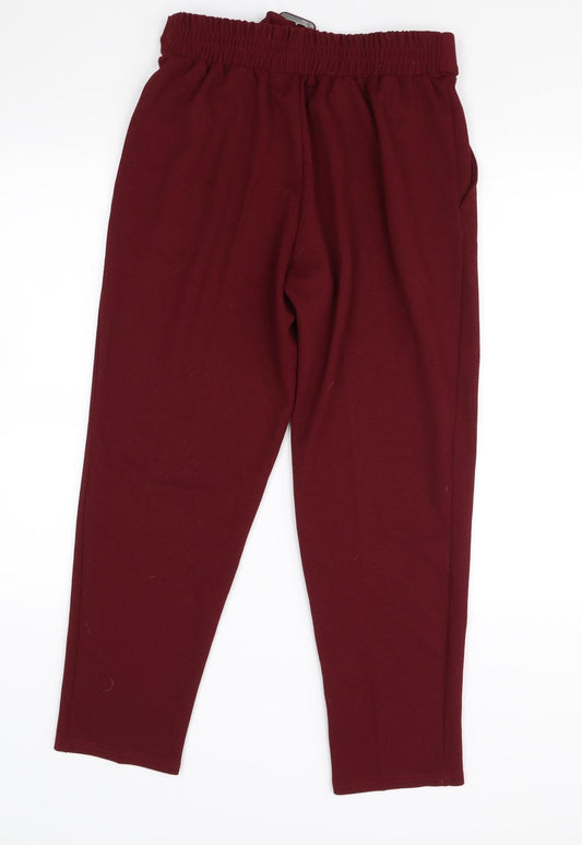 New Look Womens Red Dress Pants Trousers Size 10 L27 in