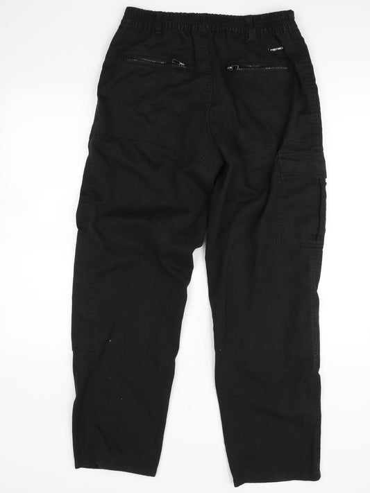 Preworn Mens Black Trousers Size M L28 in