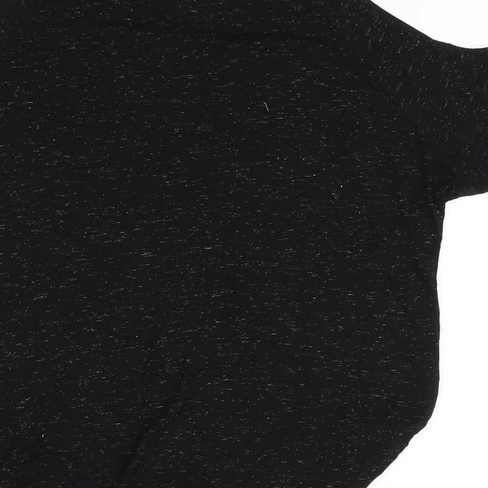 Womens UK Size 12 New Look Black Basic T-Shirt