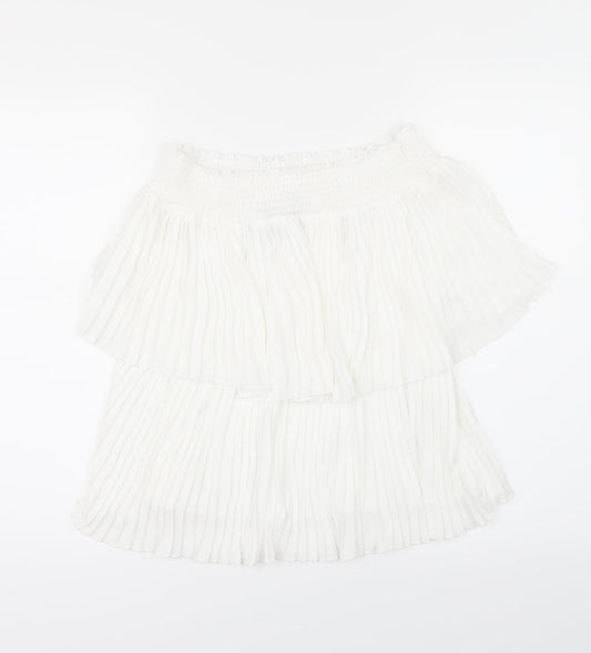Womens UK Size 6 F&F White Basic Blouse