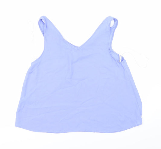 Primark Womens Purple Satin Basic Tank Size 10