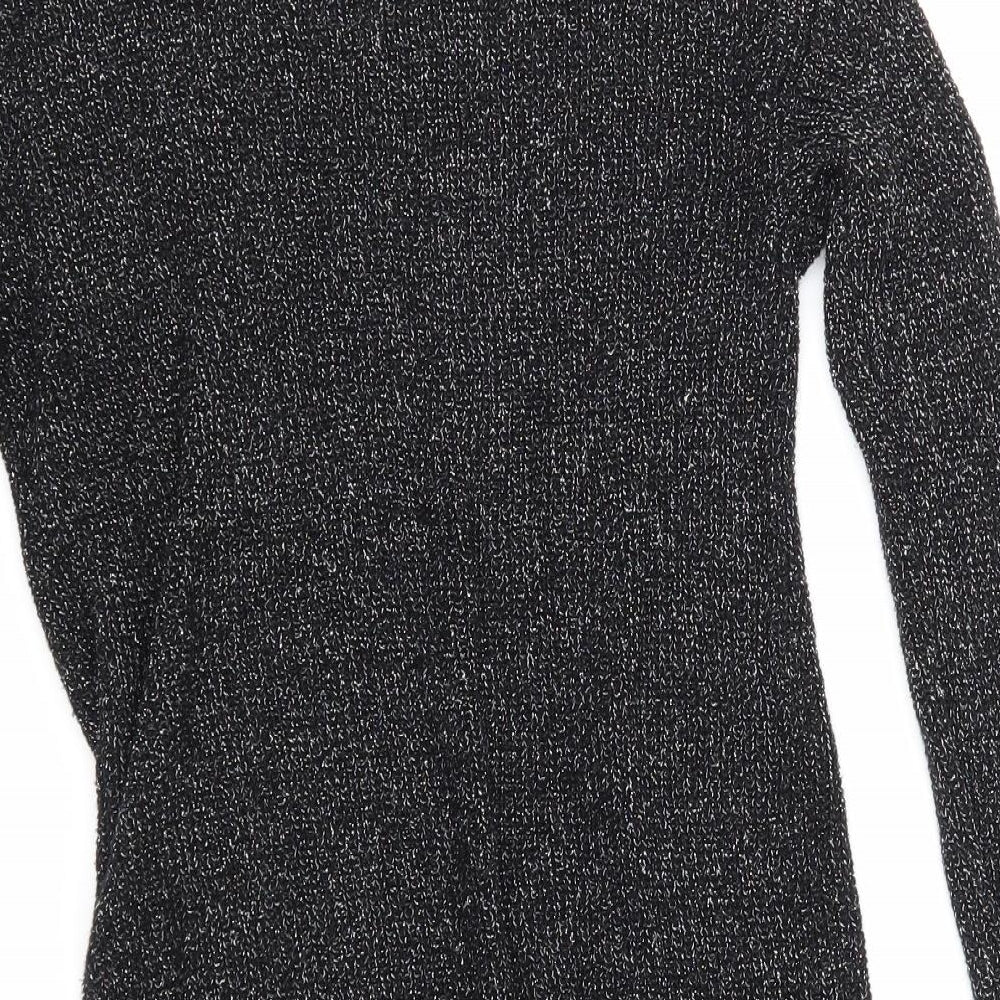 Womens UK Size 8 NEXT Black Basic T-Shirt