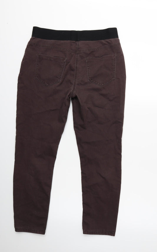 George Womens Red Denim Skinny Jeans Size 30 in L25 in