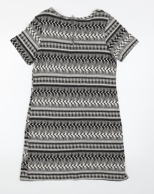 Atmosphere Womens Black Striped Bodycon Size 10