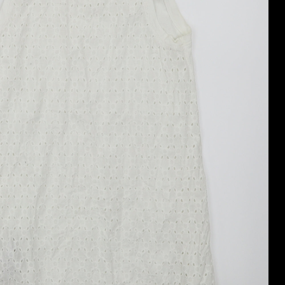 Womens UK Size XS Gap White Basic T-Shirt