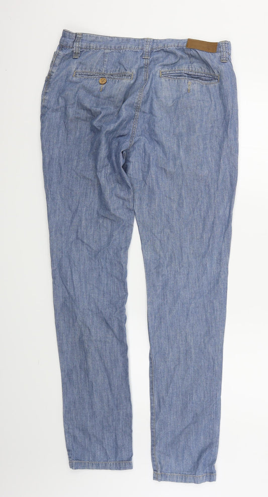 Nanny State Mens Blue Denim Straight Jeans Size 32 in L34 in