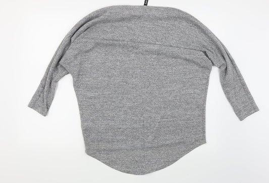 Influence Womens Grey Tunic T-Shirt Size S