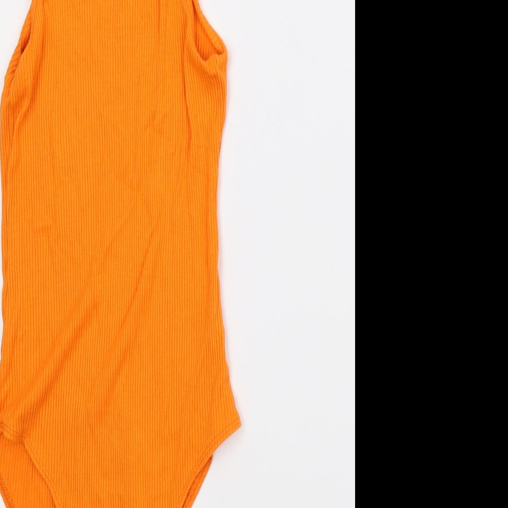 Womens UK Size S Primark One-Piece Orange Leotard