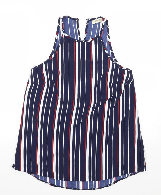 Womens UK Size 10 Matalan Blue Basic Tank