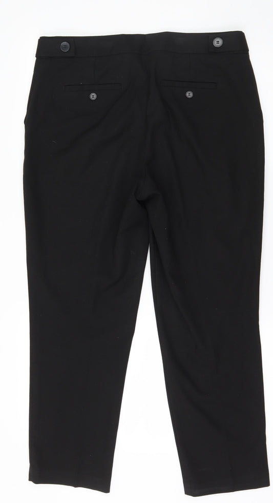 Womens UK Size 36 in Preworn Regular Fit Black Trousers