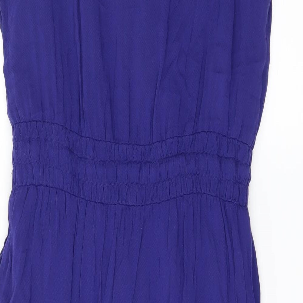 VERO MODA Womens Blue Fit & Flare Size L