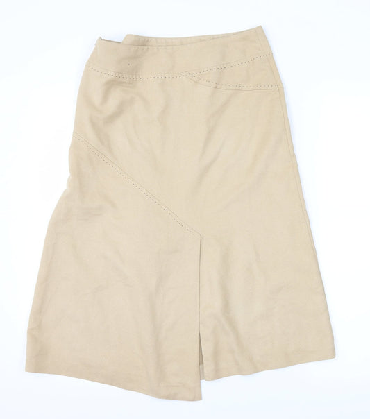 George Womens Beige  Velour Straight & Pencil Skirt Size 10