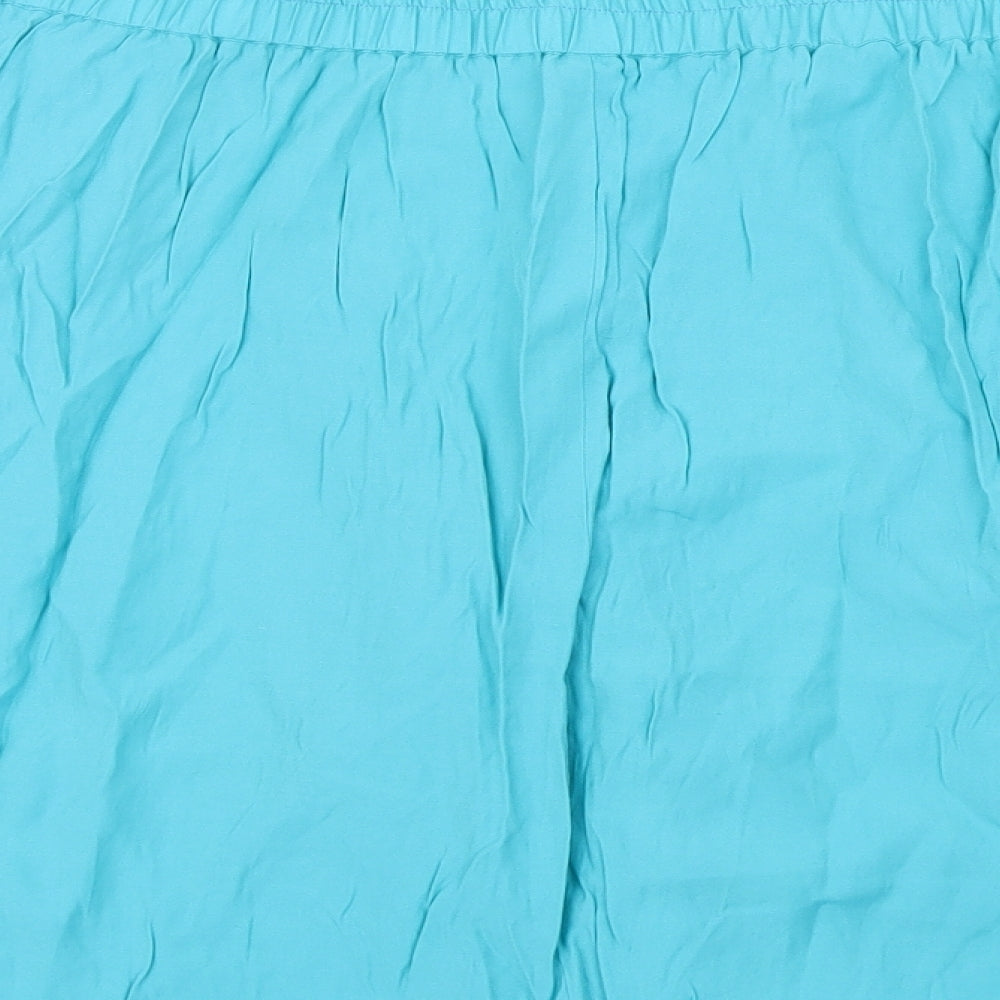 Preworn Womens Blue A-Line Skirt Size L