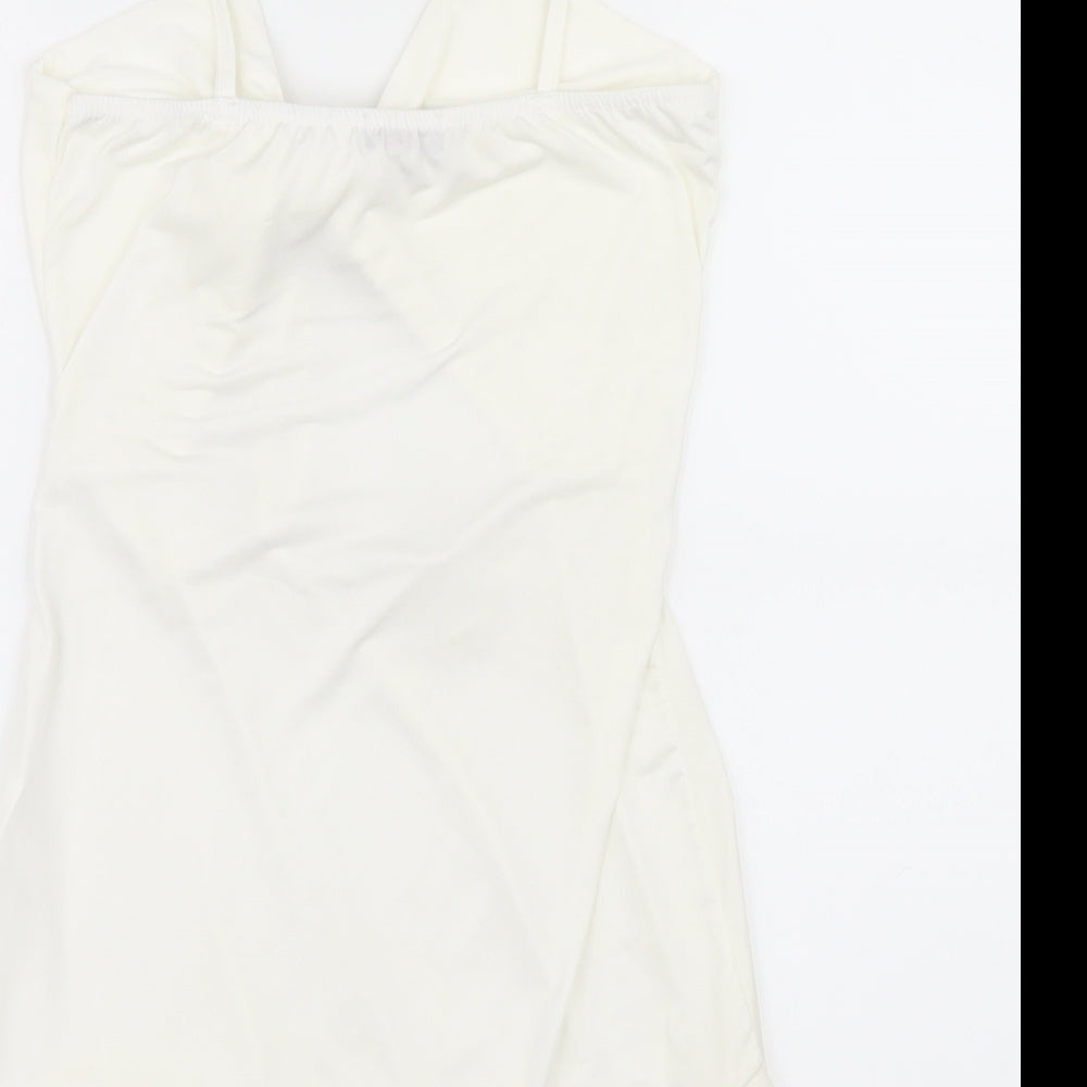 Womens UK Size 10 Stylewise White Camisole T-Shirt