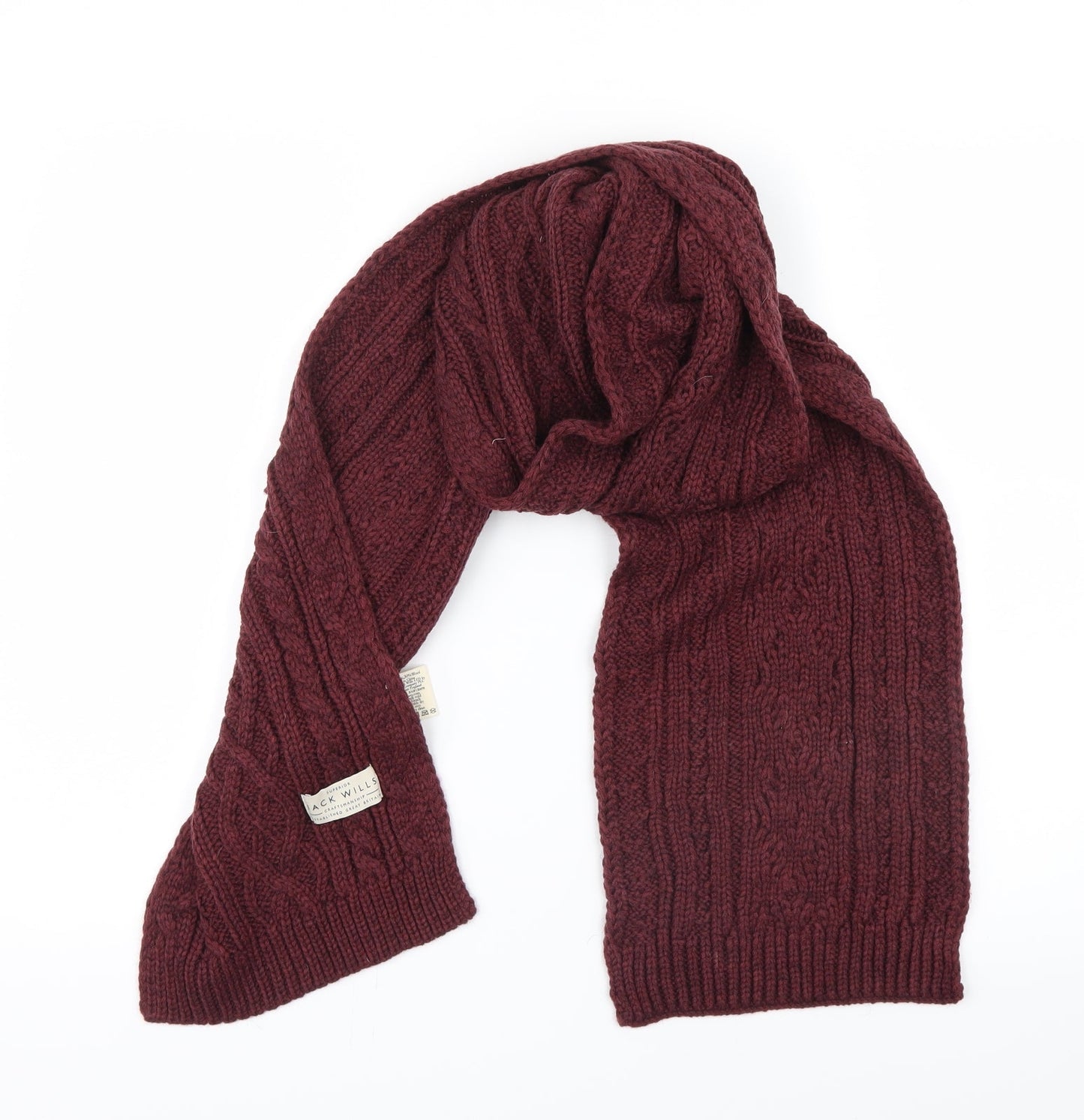 Jack Wills Womens Purple Knit Scarf