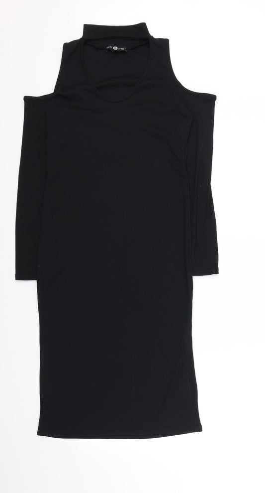 Daisy Street Womens Black Fit & Flare Size 12