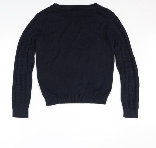 H&M Mens Blue Pullover Jumper Size M
