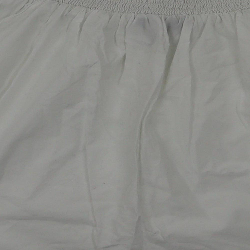 Womens UK Size 6 New Look White Basic T-Shirt