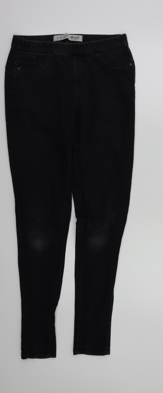 Denim & Co. Womens Black Skinny Jeans Size 8 L30 in