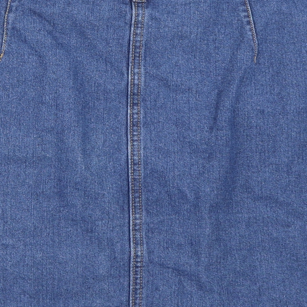Primark Womens Blue Denim Mini Skirt Size 10