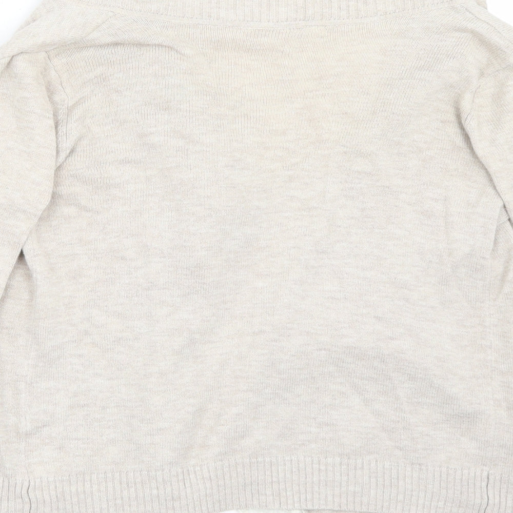 love me forever Girls Beige Rayon Cardigan Jumper Size 6-7 Years