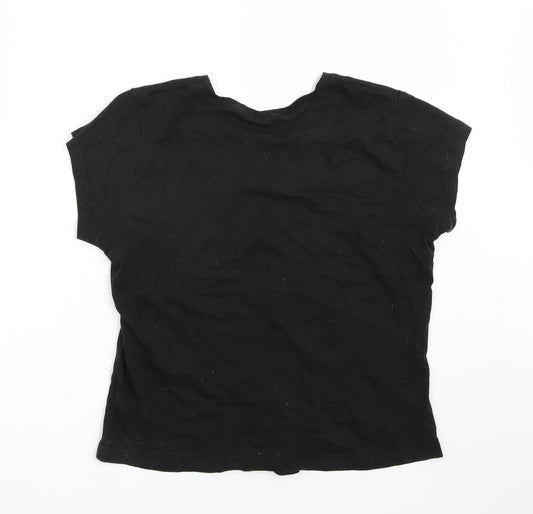 Womens UK Size 10 George Black Basic T-Shirt