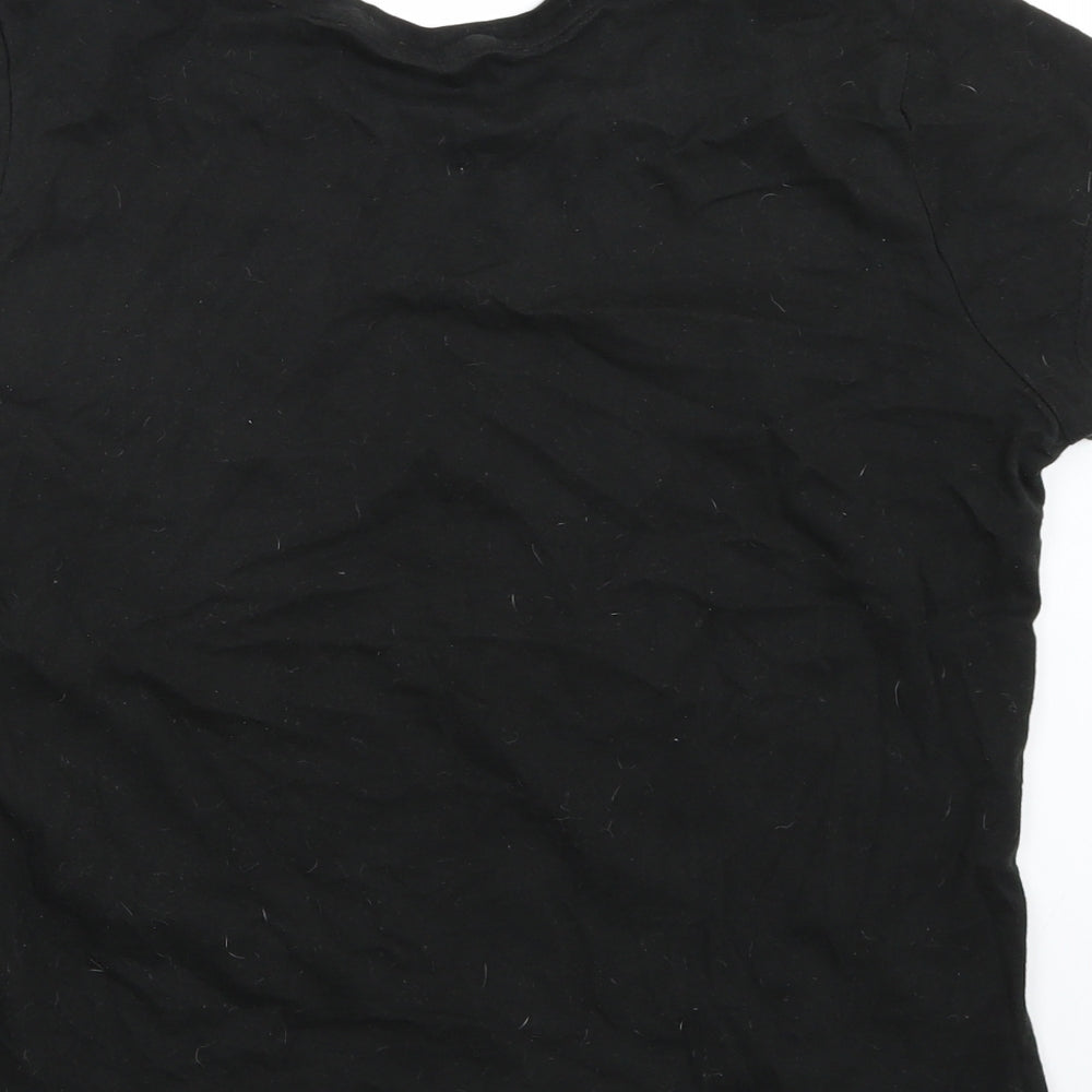 Womens UK Size 10 George Black Basic T-Shirt
