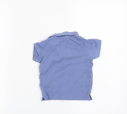 Primark Boys Blue Basic Polo Size 9-12 Months