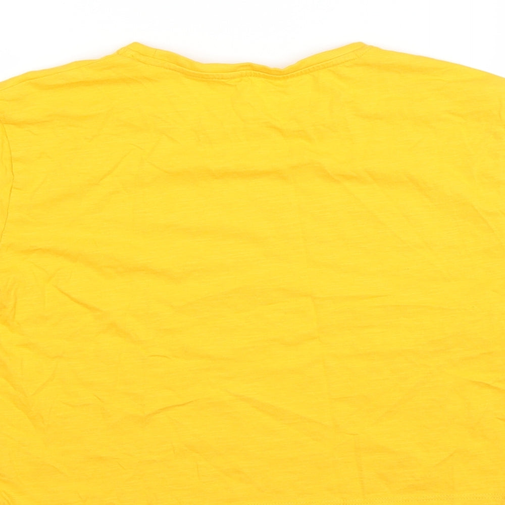 Matalan Girls Yellow Cropped T-Shirt Size 13 Years - Brooklyn