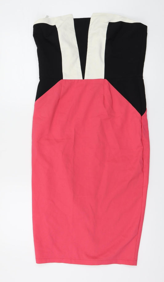 Paper Dolls Womens Pink A-Line Size 14