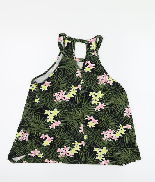 Womens UK Size 10 Dorothy Perkins Green Basic Blouse