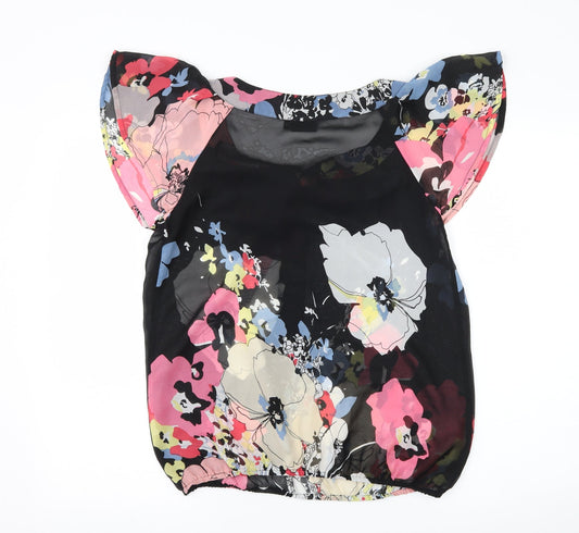 Womens UK Size 12 NEXT Black Basic Blouse