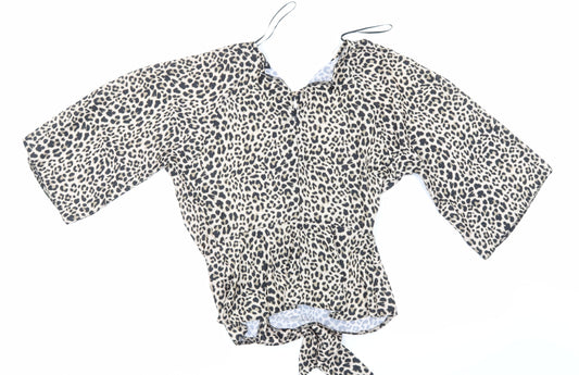 Womens UK Size 8 Select Multicoloured Basic Blouse