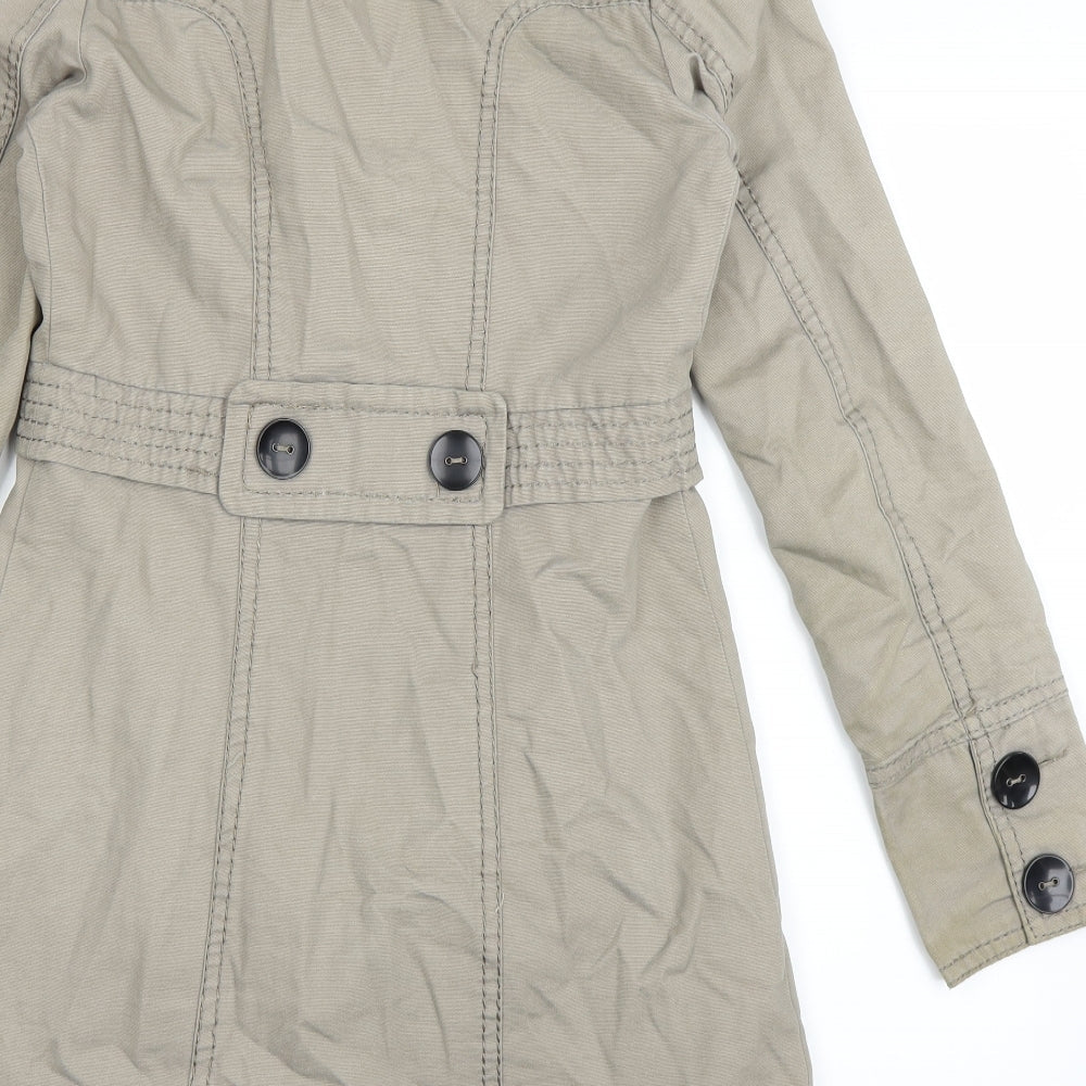 George Womens Beige Jacket Coat Size 8