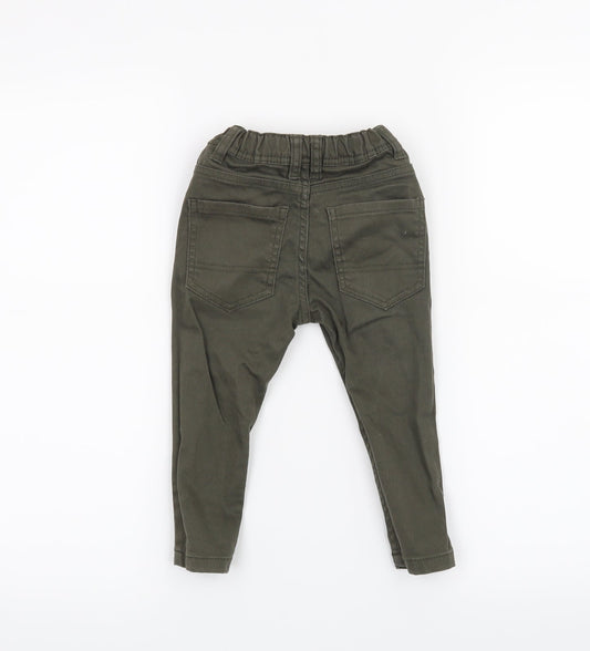 Denim & Co. Boys Green Cropped Jeans Size 18-24 Months