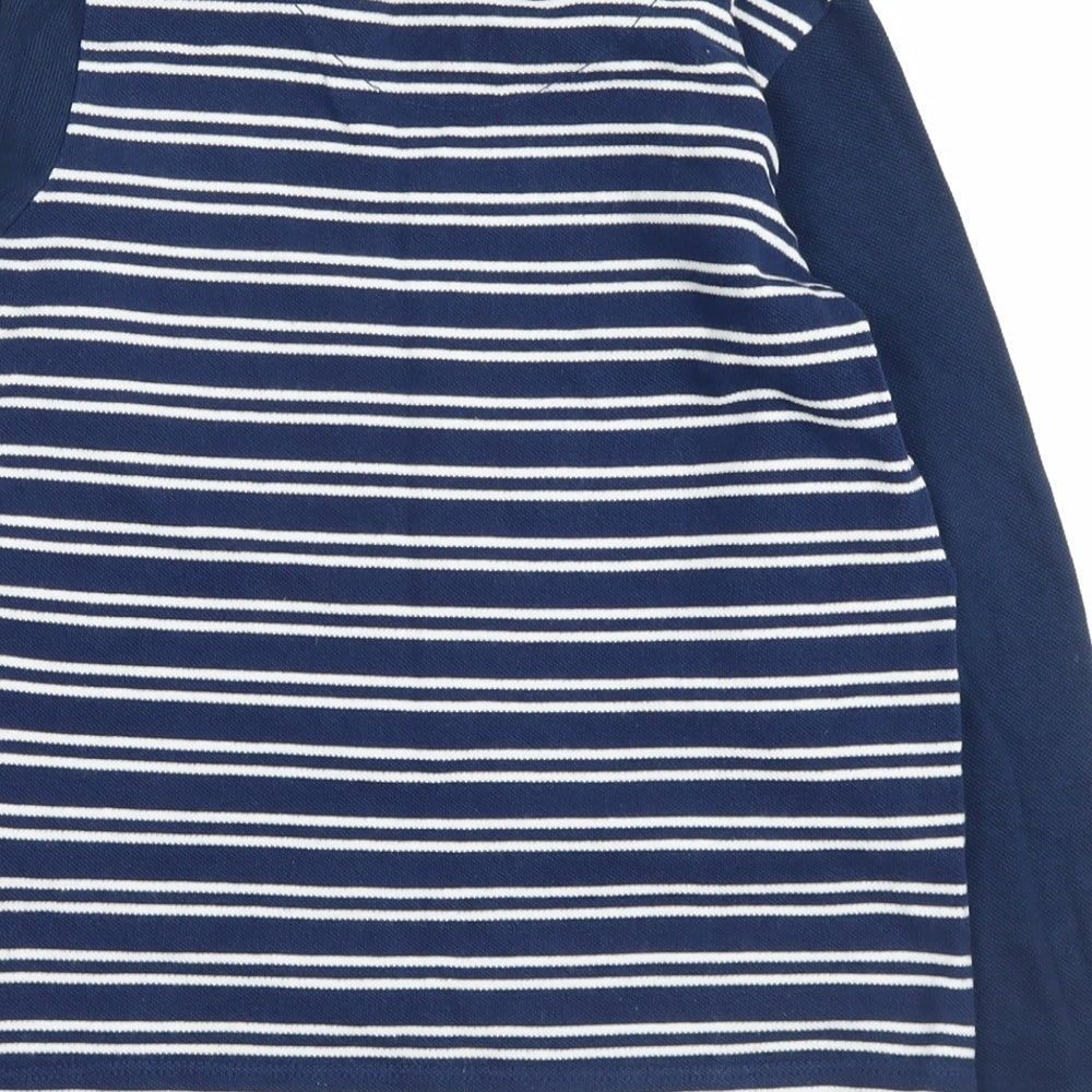 Matalan Boys Blue Striped Pullover Sweatshirt Size 6-7 Years