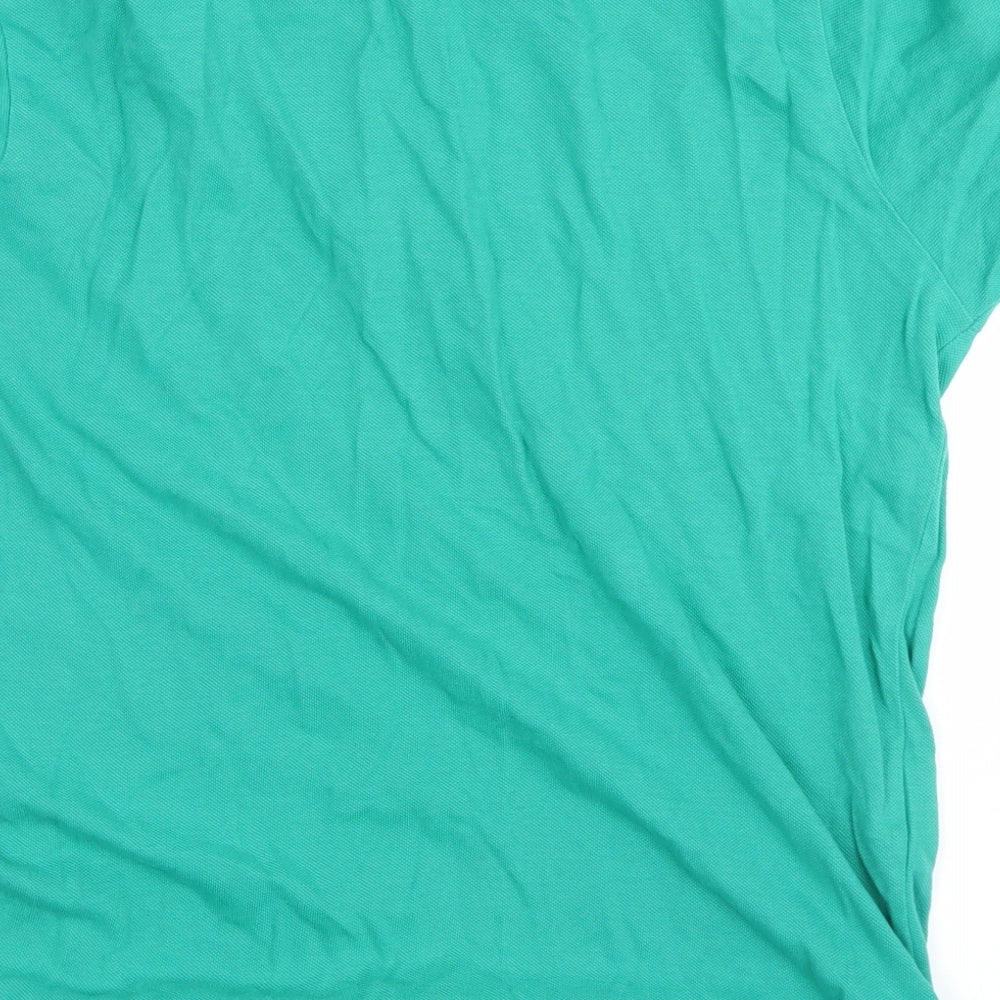 Mango Mens Green Polo Size M