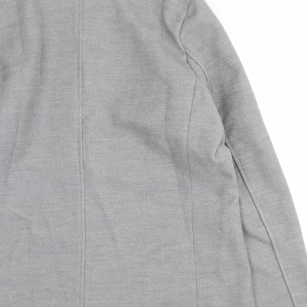 atmosphre Womens Grey Trench Coat Coat Size 16