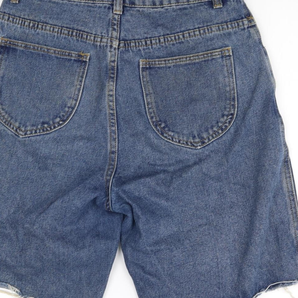 Womens UK Size 8 Momokrom Regular Fit Cut-Off Shorts