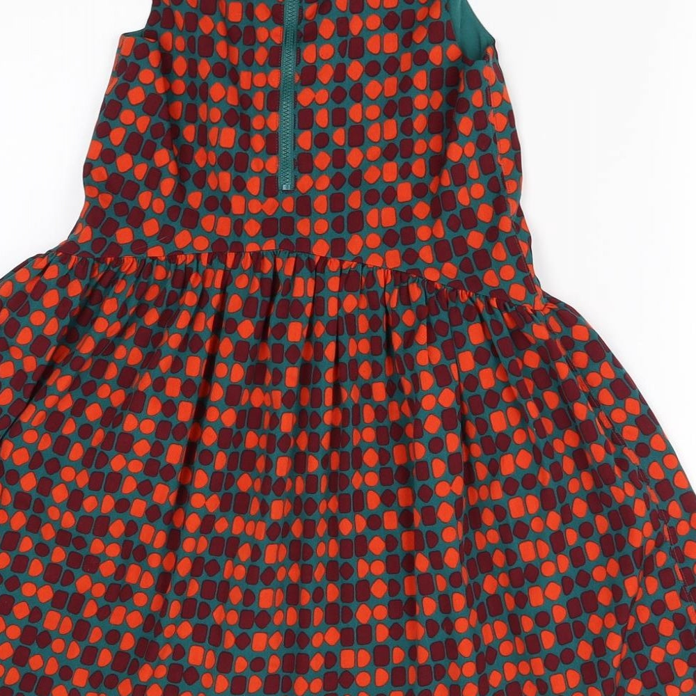 Wear With love Girls Green Polka Dot Fit & Flare Size 6-7 Years